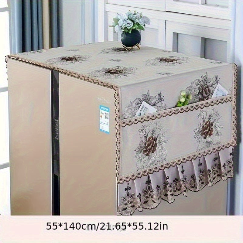 Funda para electrodomésticos de cocina con patrón floral lavable que se ajusta a la mayoría de tamaños estándar