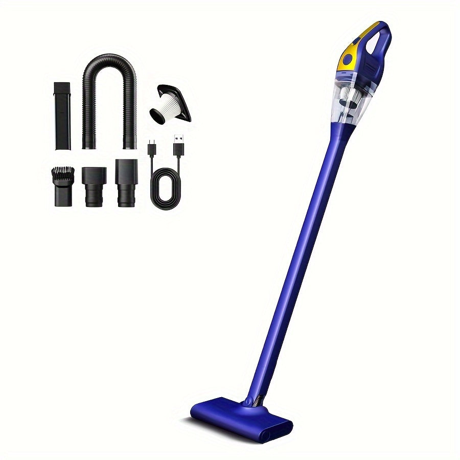 Kabelsiz changyutgich kuchli suv o'tkazmaydigan quvvat bilan, qayta zaryadlanadigan batareya, gilamlar, qattiq pol, hayvonlarning tuklari uchun