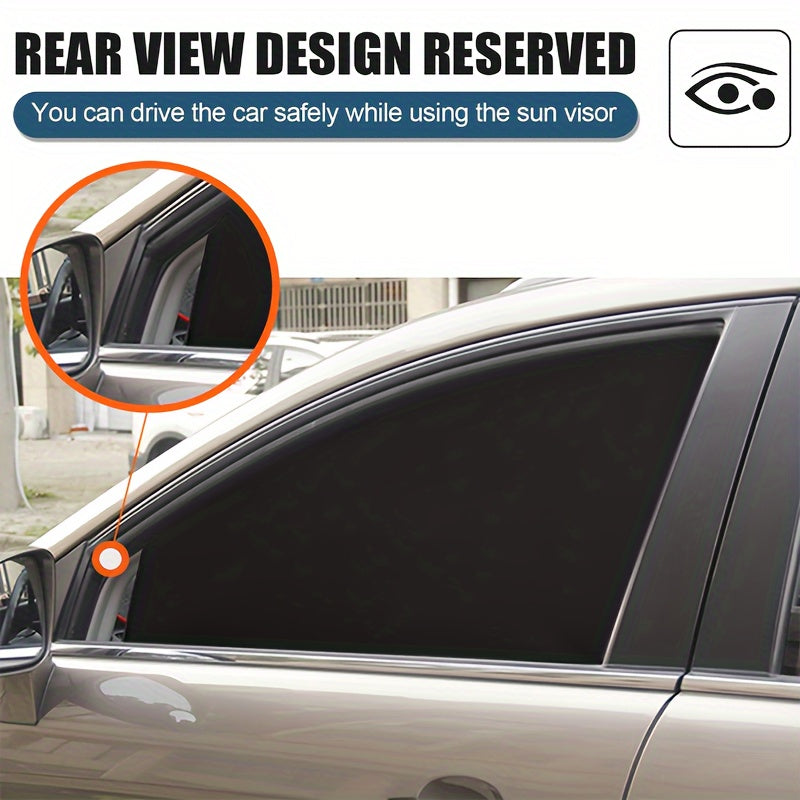 Набор козырьков для окон автомобиля 4 шт. магнитные UV-защита, конфиденциальность, солнцезащитный козырек