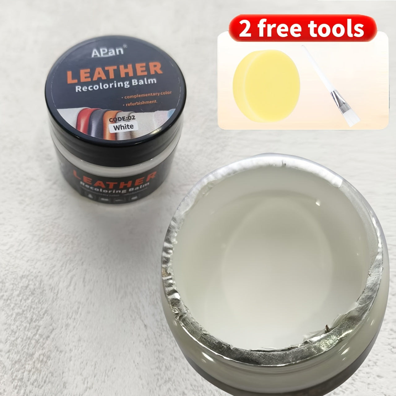 PU Leather Dyeing Paste 30g/1.05oz for Restoring Faded and Scratched Leather