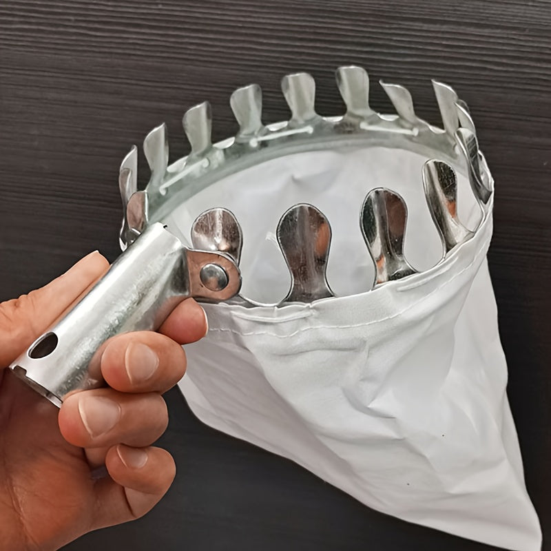 Stainless Steel Fruit Picking Tool for Apples Oranges Pears Safety Features Durable Garden Harvesting Device