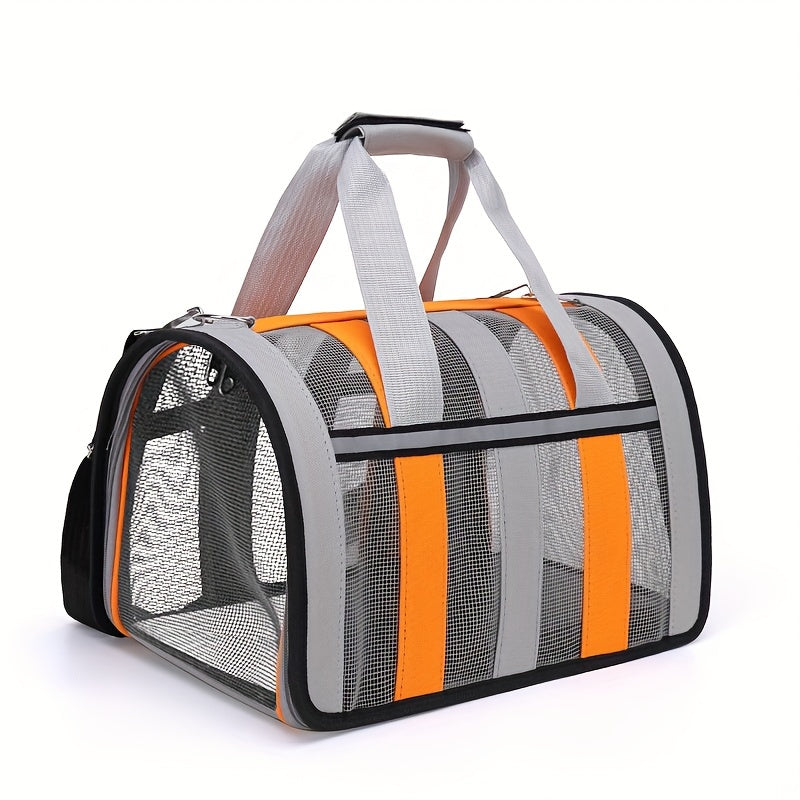 Portable Pet Carrier Bag with Locking Zippers Airline Approved for Dogs and Cats