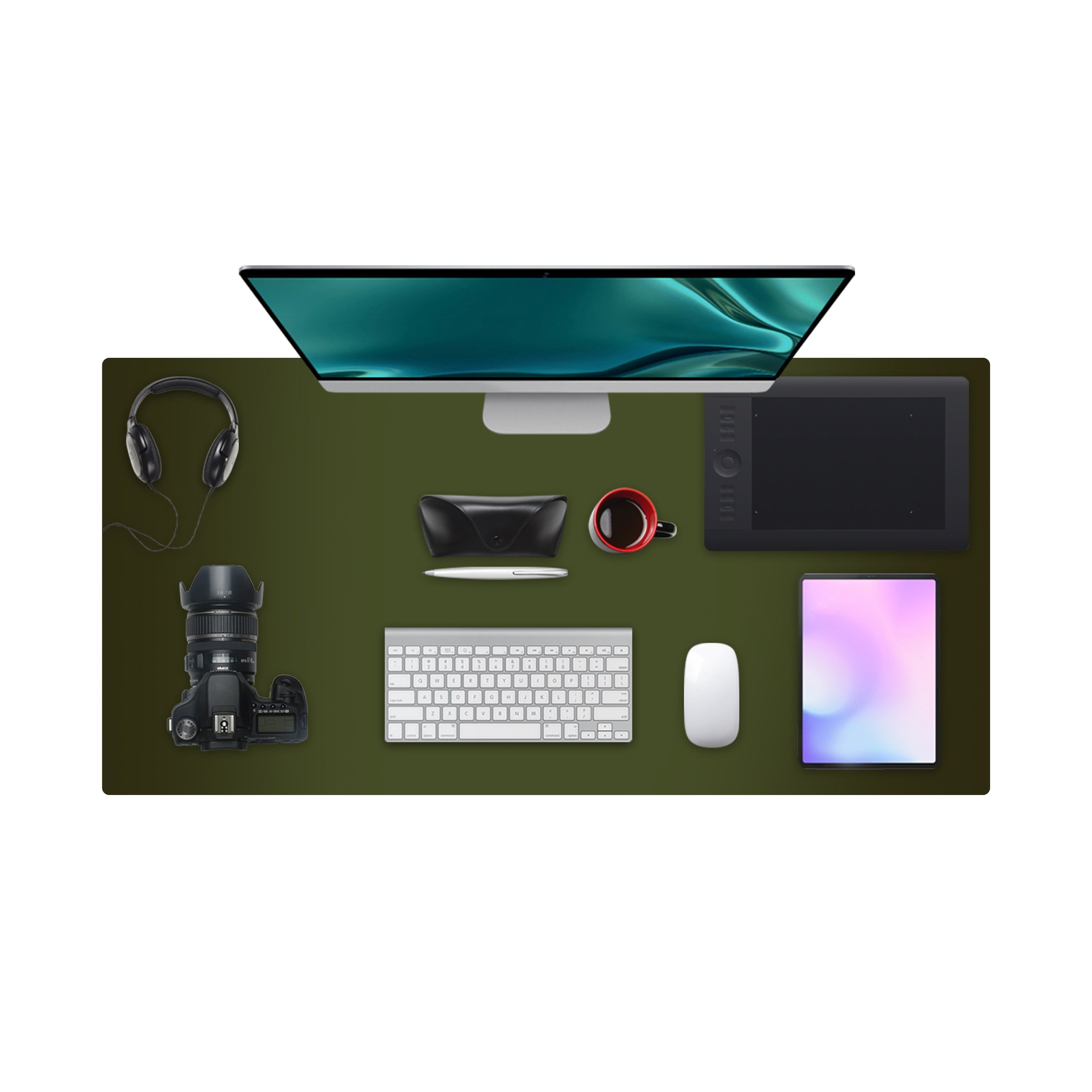 Нескользящий кожаный коврик для стола из ПУ, водо- и маслостойкий, для офиса и дома, доступен в двух размерах