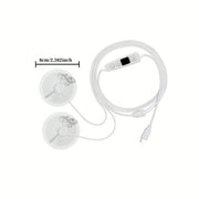 6 rejim, 8 kuch va mobil telefon quvvat manbai uchun adapter ulagichi bilan massaj yamoqi. Qo'l, son, orqa va butun tana massaji uchun mos keladi.