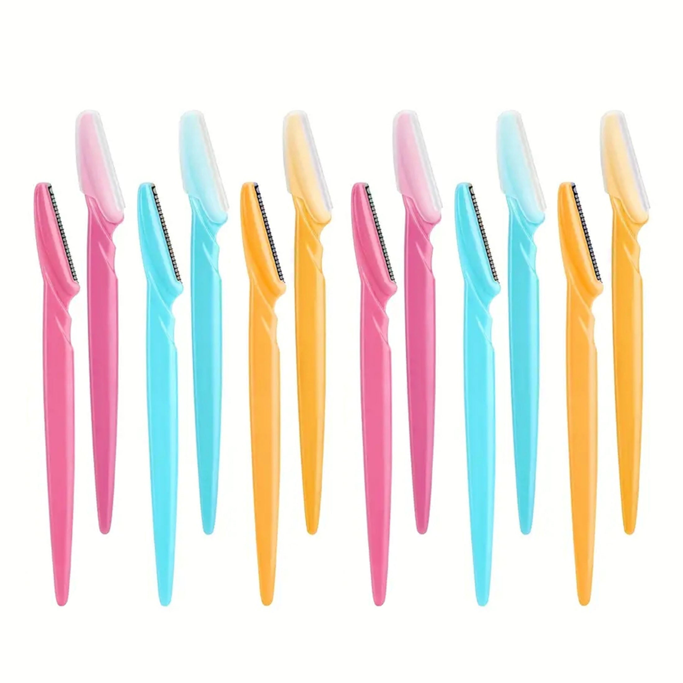 Erkaklar va ayollar uchun 12 ta qutilik zanglamaydigan po'latdan yasalgan qosh qirqishlar, tanadagi sochlarni olib tashlash