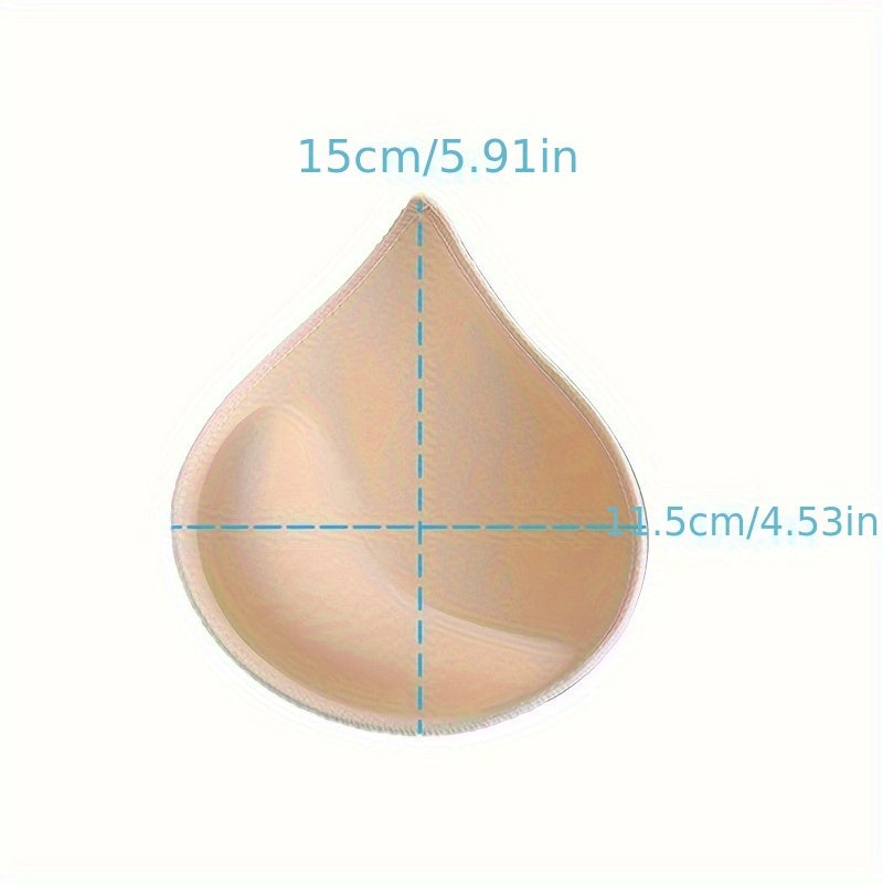 Women’s Breathable Cotton Push-Up Bra Inserts in White Black Beige for Support and Comfort