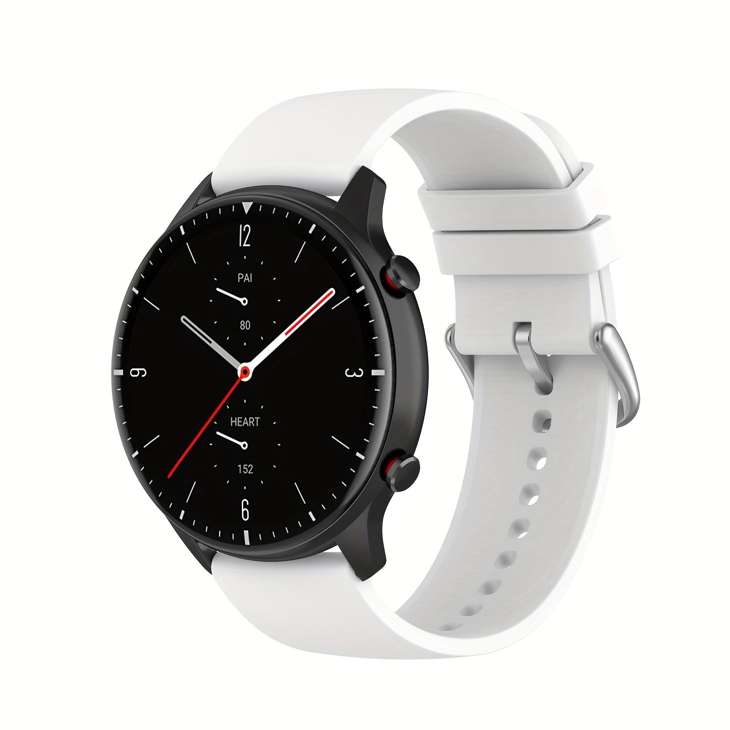Silicone Smartwatch Band 20mm 22mm Adjustable Butterfly Clasp Compatible with Various Brands