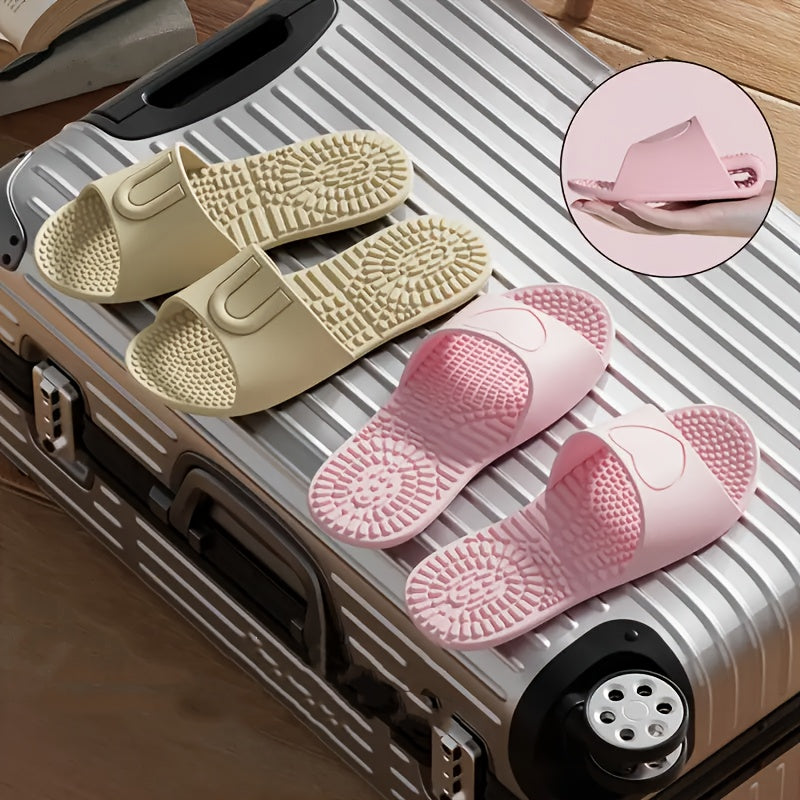 Унисекс легкие тапочки-слипоны для путешествий и ванной, 4 цвета