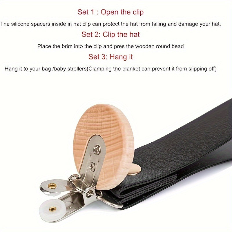 Leather Clip Strap for Bedding, Anti-Lost, Portable, Secure Quilt Clips