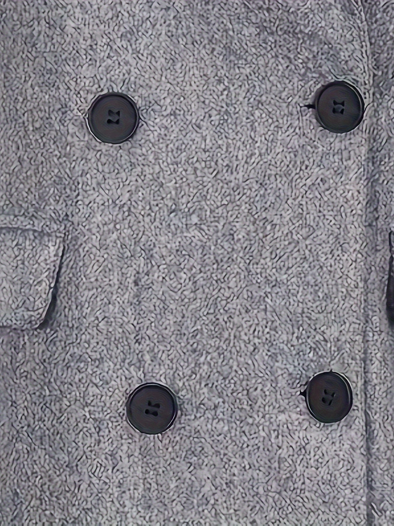 Women's Double-Breasted Wool Overcoat with Lapel Collar Long Sleeve Fall Winter Elegant