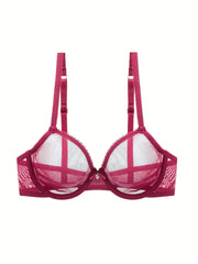 Lencería de boda talla grande, sujetador con aros y encaje sexy