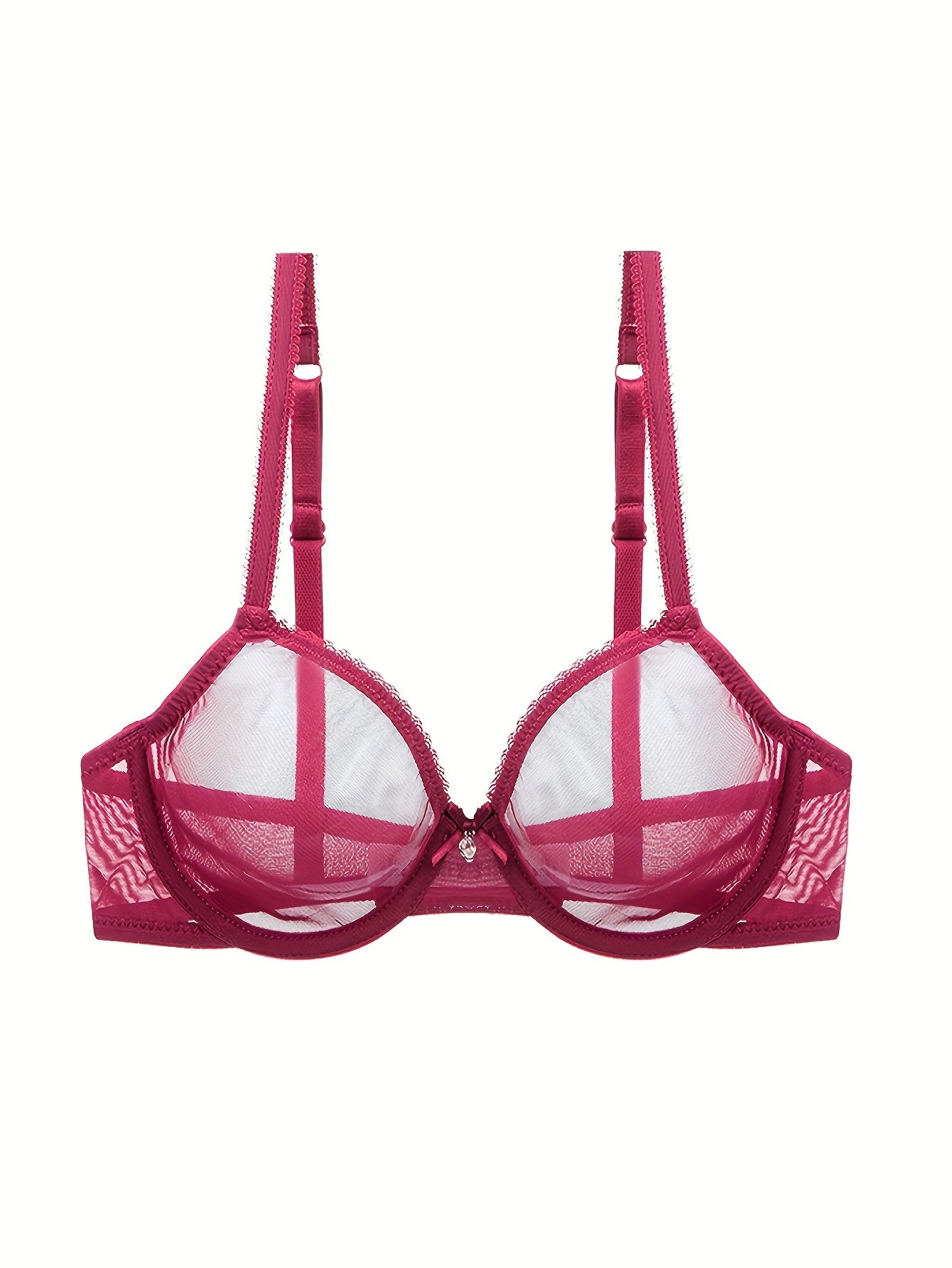 Lencería de boda talla grande, sujetador con aros y encaje sexy