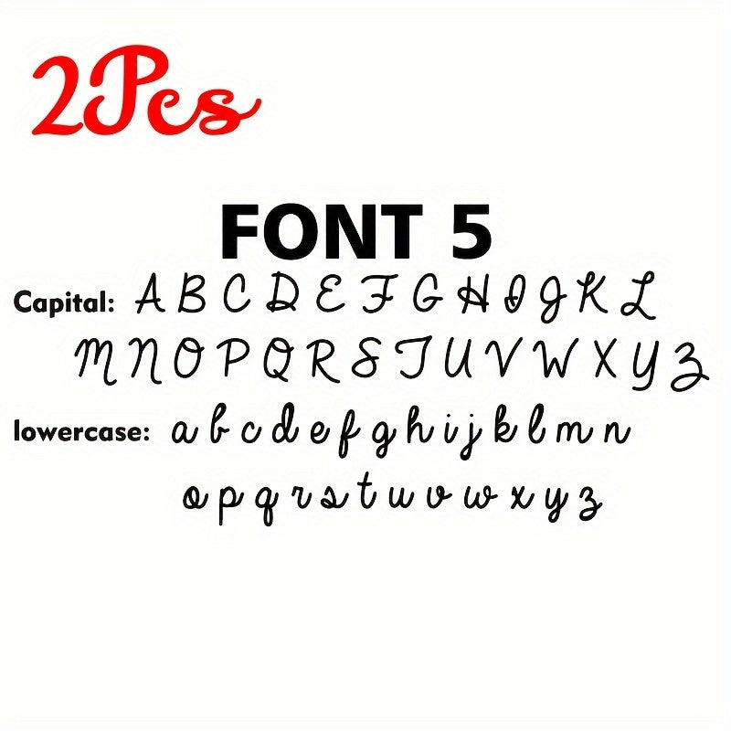 Set of 2 Personalized Initials Cufflinks for Men Elegant Letter Gift for Him