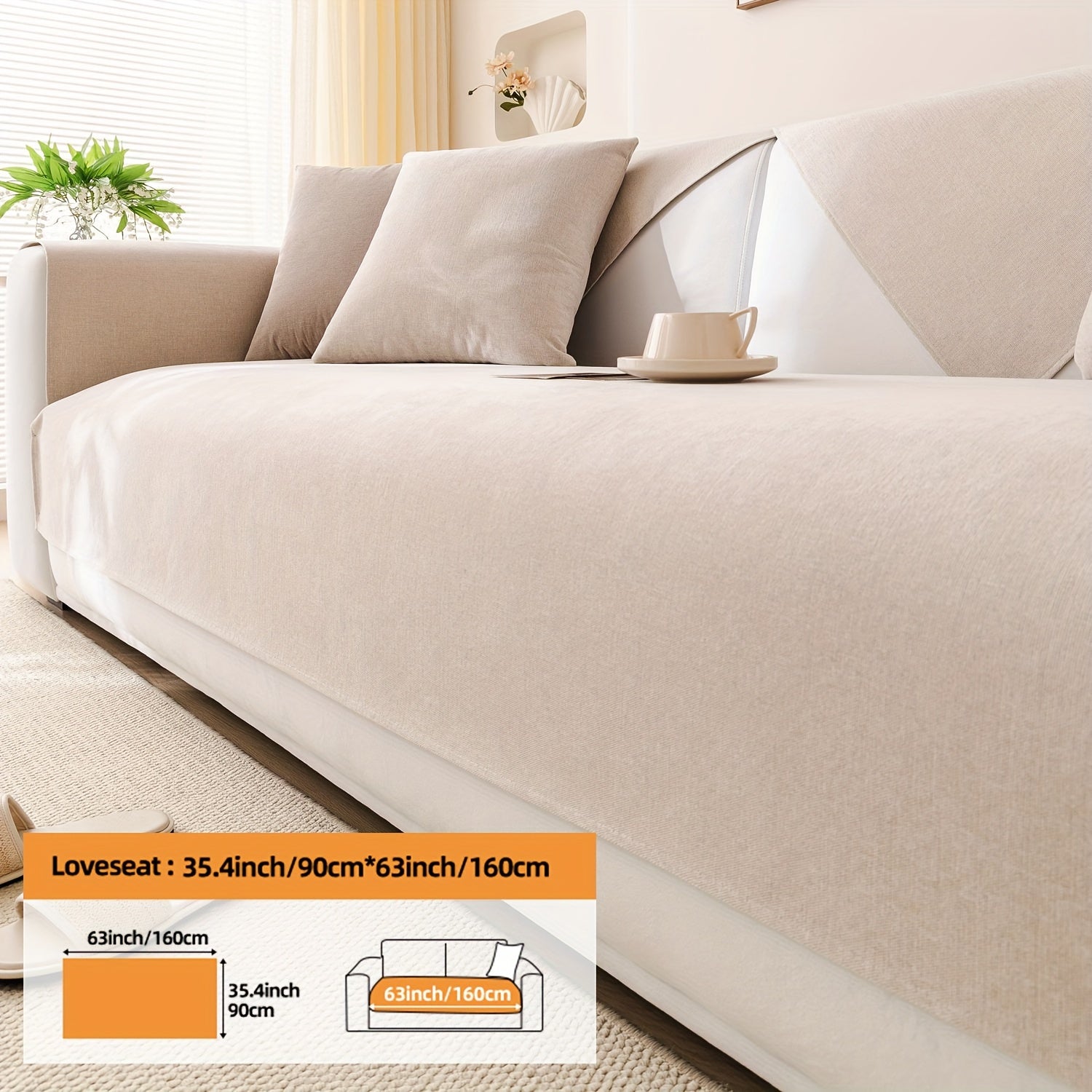 1 dona Chenille oddiy divan qoplamasi, barcha mavsumlar uchun universal qoplama, yostiq qopqog'i va orqa yostiq qopqog'ini o'z ichiga oladi. Divan yostiqlarini himoya qiladi, turli xonalar va uy bezaklari uchun mos keladi.