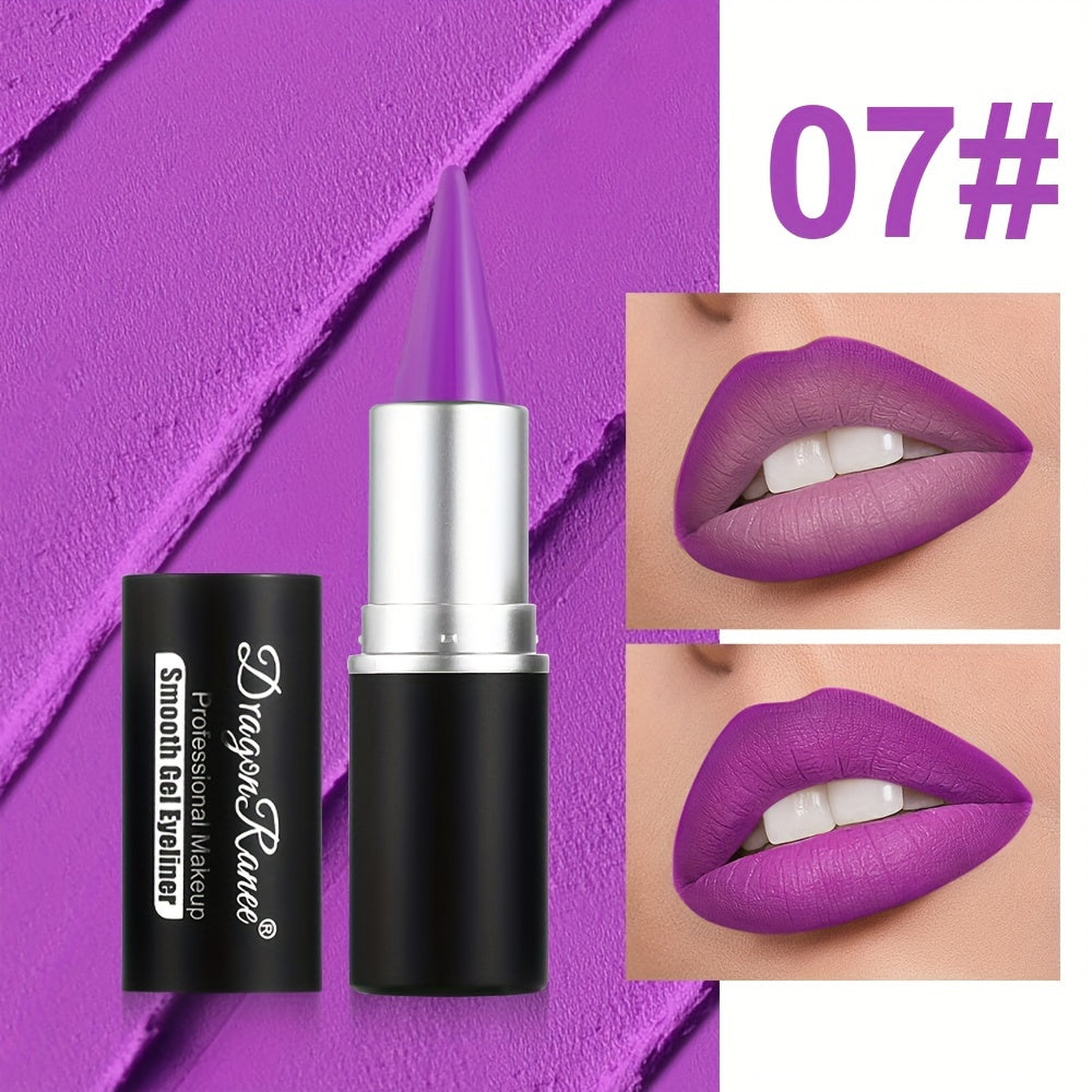 Set de lápiz labial y delineador de ojos mate de 12 tonos para mujer, de larga duración y a prueba de manchas