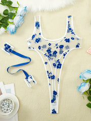 Body de encaje negro para mujer con mangas largas y escote en V