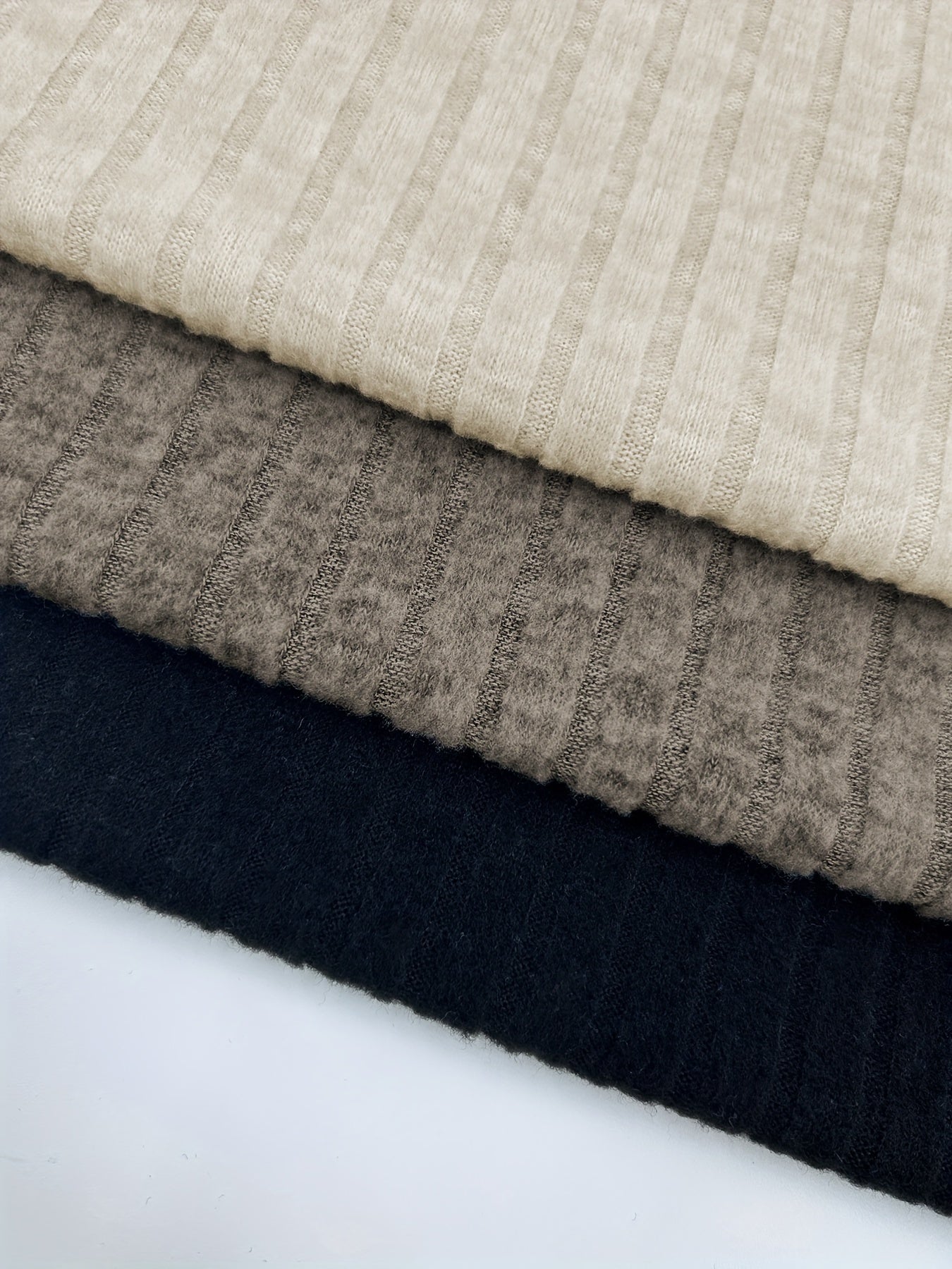 Women's Plus Size Ribbed Long Sleeve Bodysuit 3 Pack Solid Black White Navy