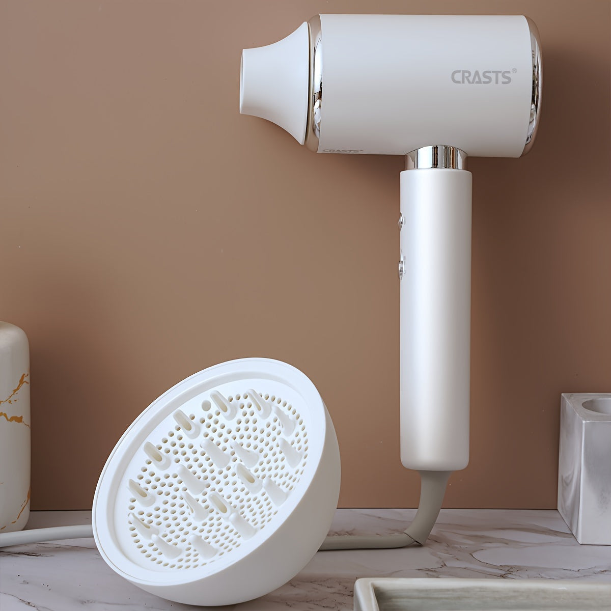 Electric Hair Dryer 2000W Quiet Strong Wind Negative Ion Hair Care with Nozzle