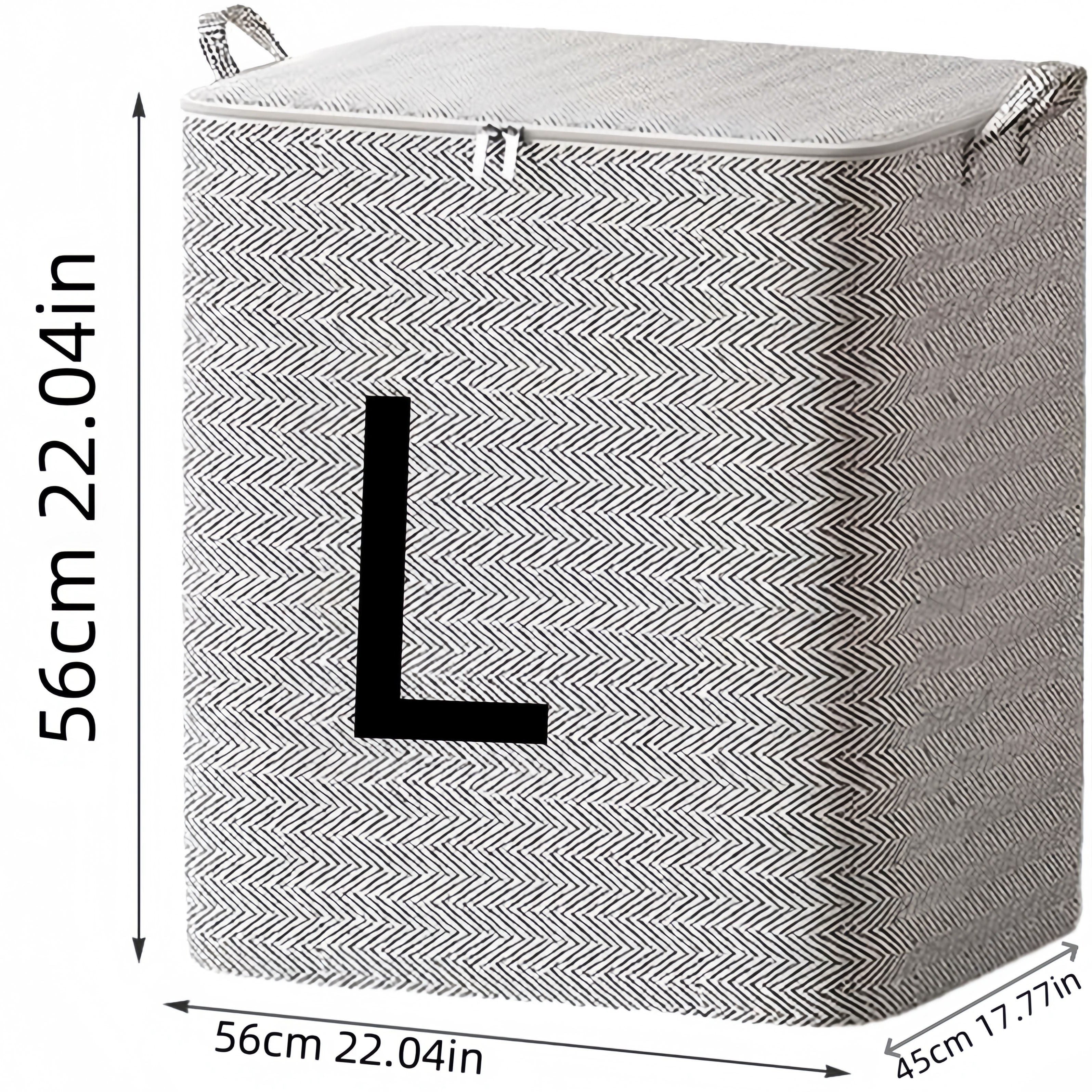 Polyethylene Under-Bed Storage Bins Set of 2 with Handles for Clothes and Quilts