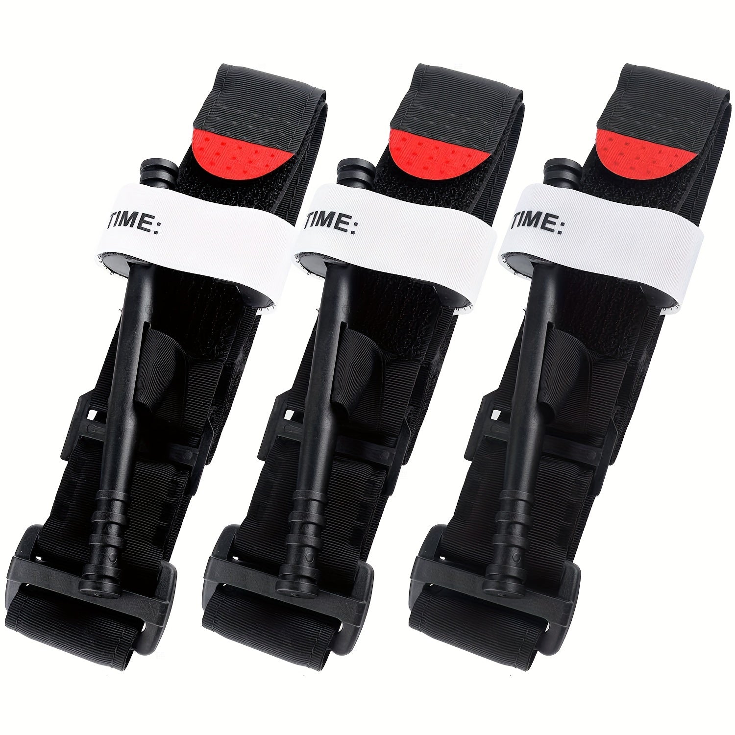 Tactical Black Tourniquet Medical Hemostatic Control Single-Handed Rescue