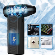 High-Speed Handheld Fan 130,000 RPM Rechargeable 8000mAh for Camping Indoor