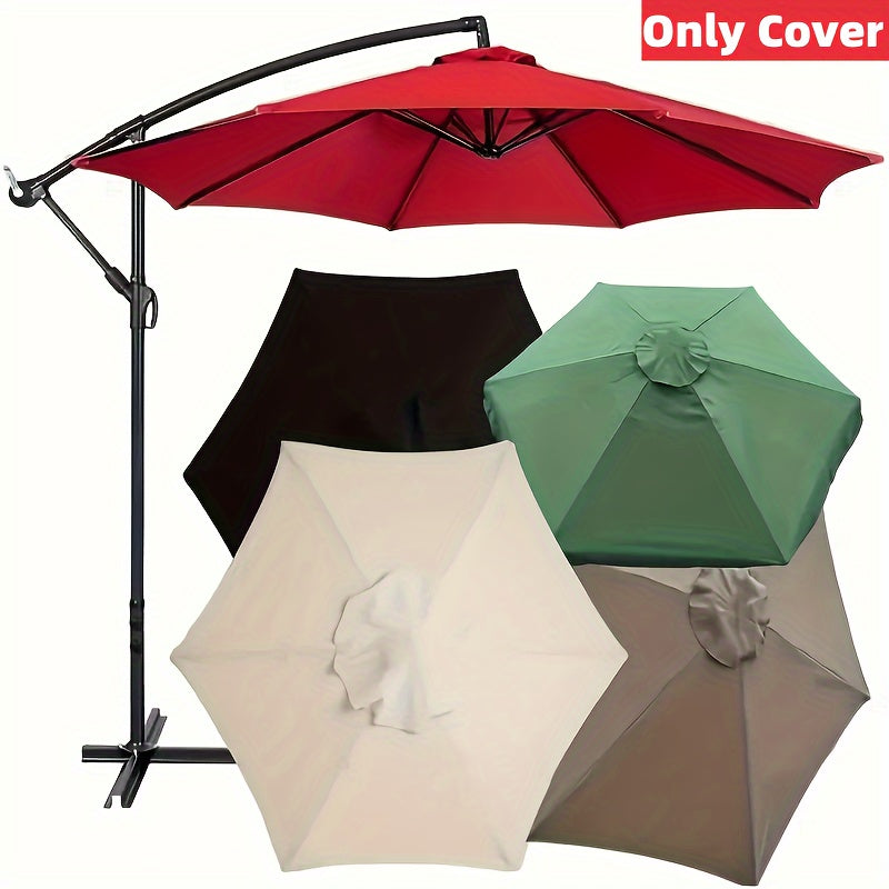 Replacement Set for 9ft/10ft Umbrellas Water-Resistant UV30+ Khaki 2.7m-8 Ribs
