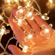 LED Cherry Blossom String Lights Warm Yellow for Home Decor Weddings Christmas Parties