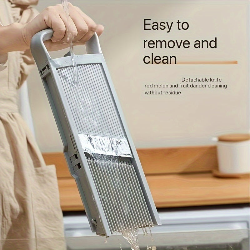 Manual Vegetable Cutter with Alloy Steel Blade Plastic Body for Slicing and Dicing