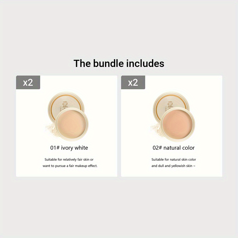 Polvo de acabado translúcido en compacto para ocultar contornear a prueba de agua control de grasa