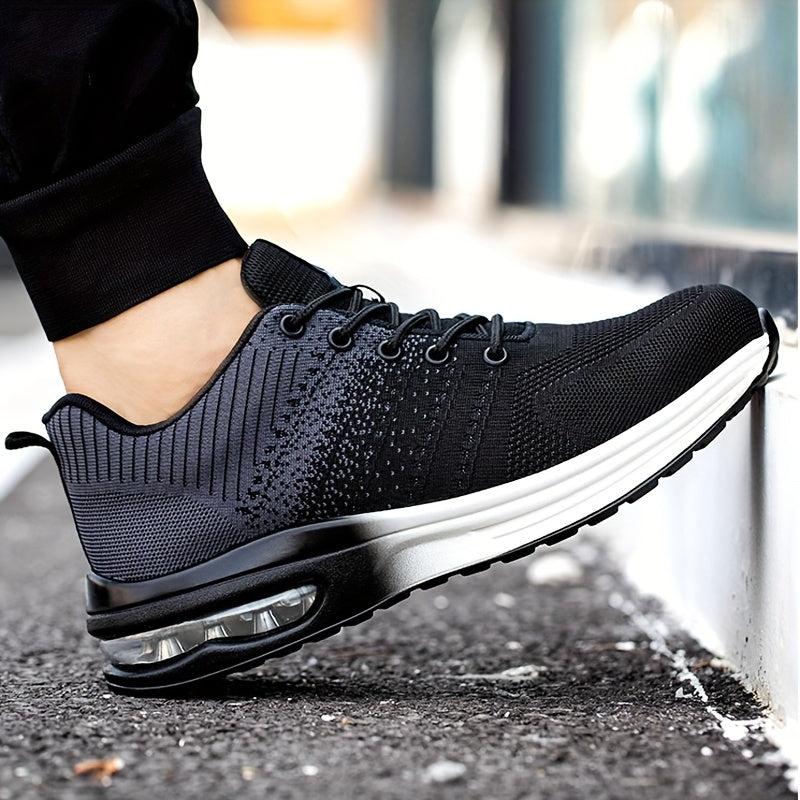 Women's Steel Toe Safety Shoes Puncture-Resistant Work Sneakers Breathable Mesh