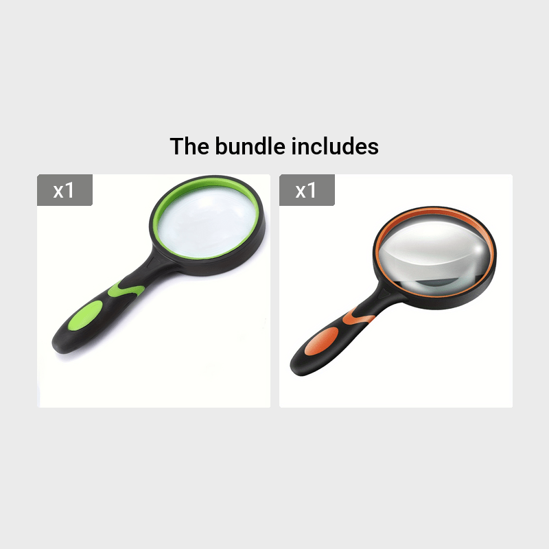 Elderly Handheld Magnifying Glass 10X Reading Lens Compact Clear