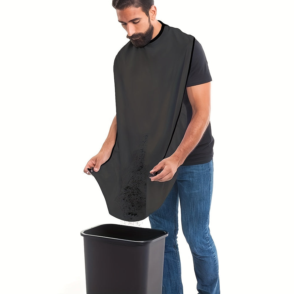 Delantal para afeitar hombres con ventosa para gestión del cabello y barba