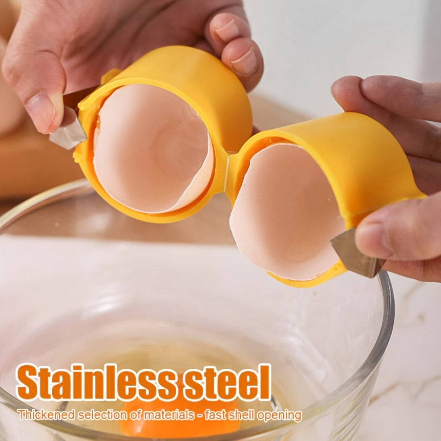 Egg Separator Plastic for Quick Egg Yolk Splitting and Peeling Kitchen Baking Tool