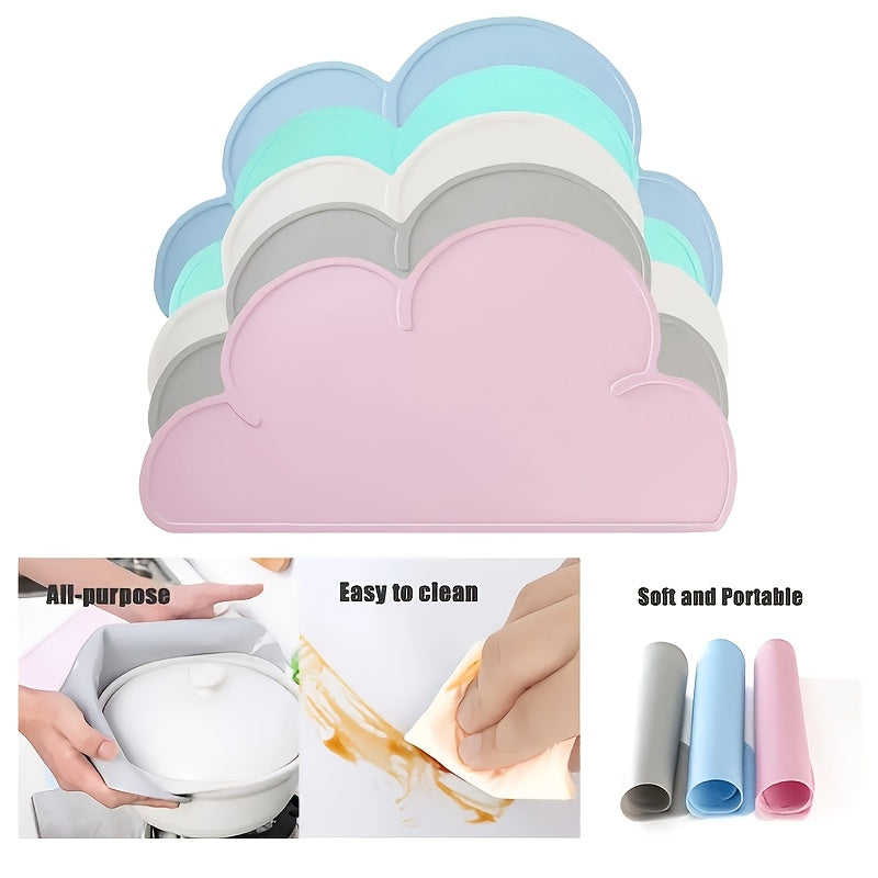 Kids Silicone Table Mats Non-Slip Reusable Food Mats for Children and Toddlers