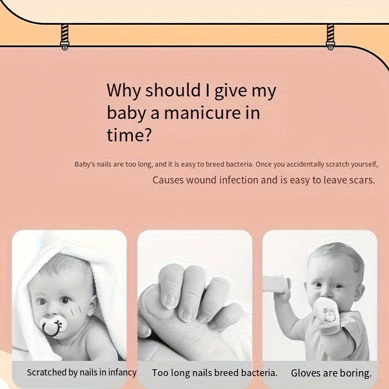 Electric Nail Grinder for All Ages Battery Operated 6 Heads Low Noise Safe Portable