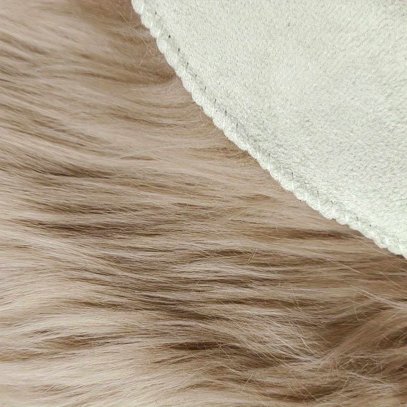 Alfombra de noche de imitación de lana de pelo alto, gruesa, esponjosa, suave, lavable a máquina para sala de estar