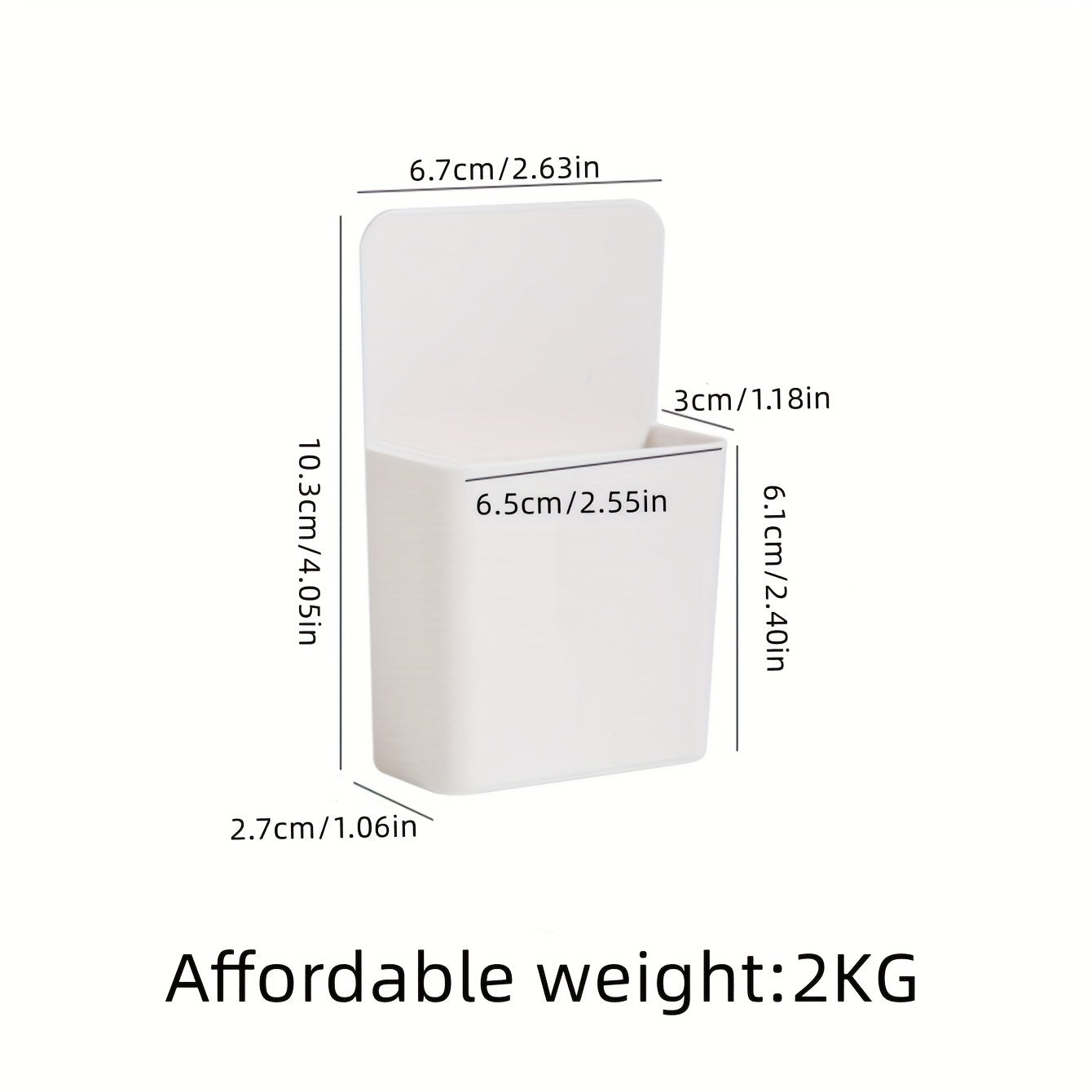 Wall-Mounted Storage Box for Small Items Household Organization in Kitchen Bathroom Living Room