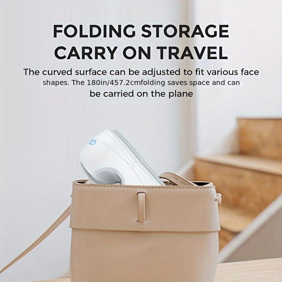 Smart Eye Massager with Heating and Music USB Rechargeable White for Men and Women