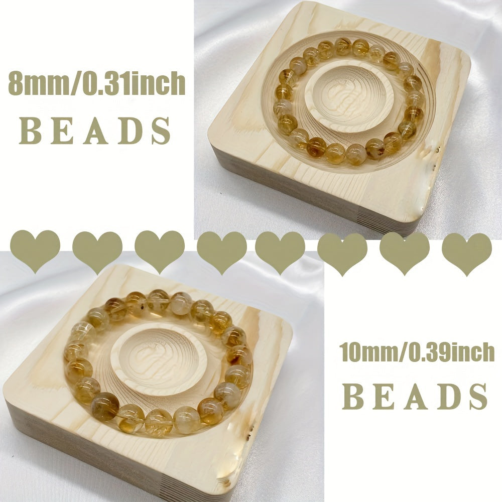 Natural Citrine Crystal Bead Bracelet for Yoga and Daily Wear