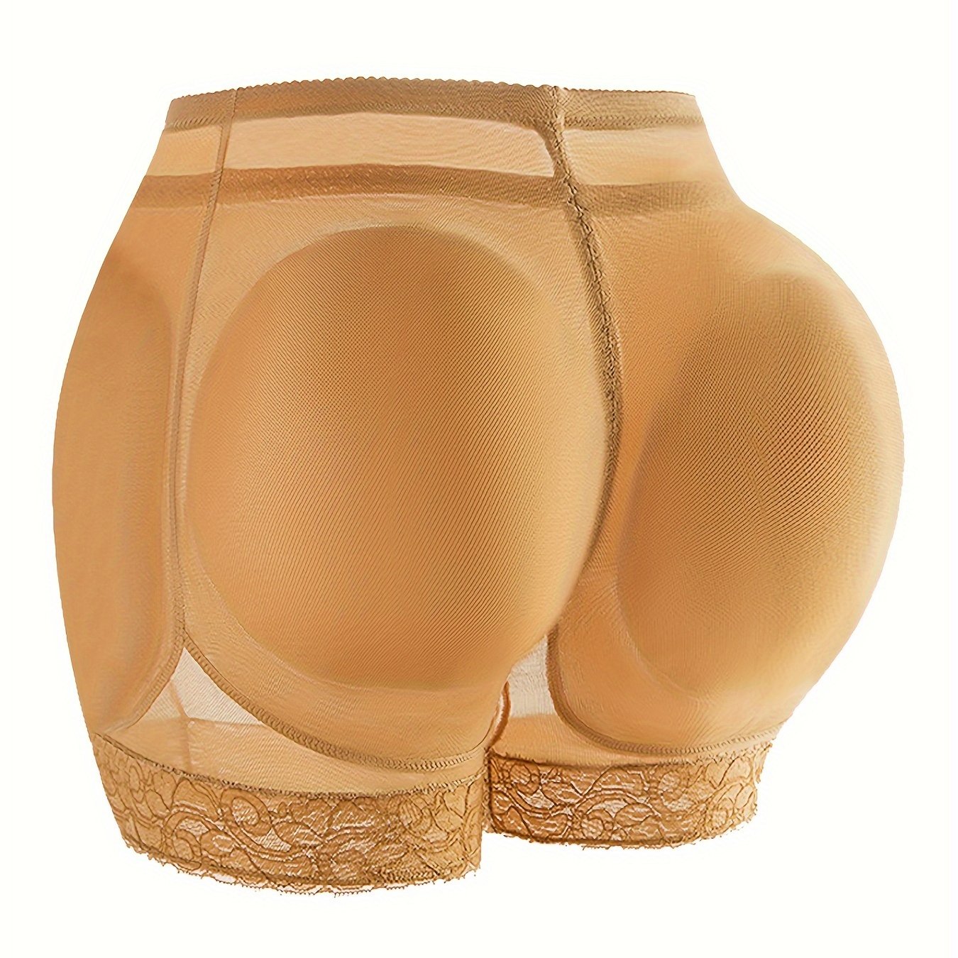 Women's Mesh Shaping Panties Breathable Butt-Lifting Underwear Solid Color