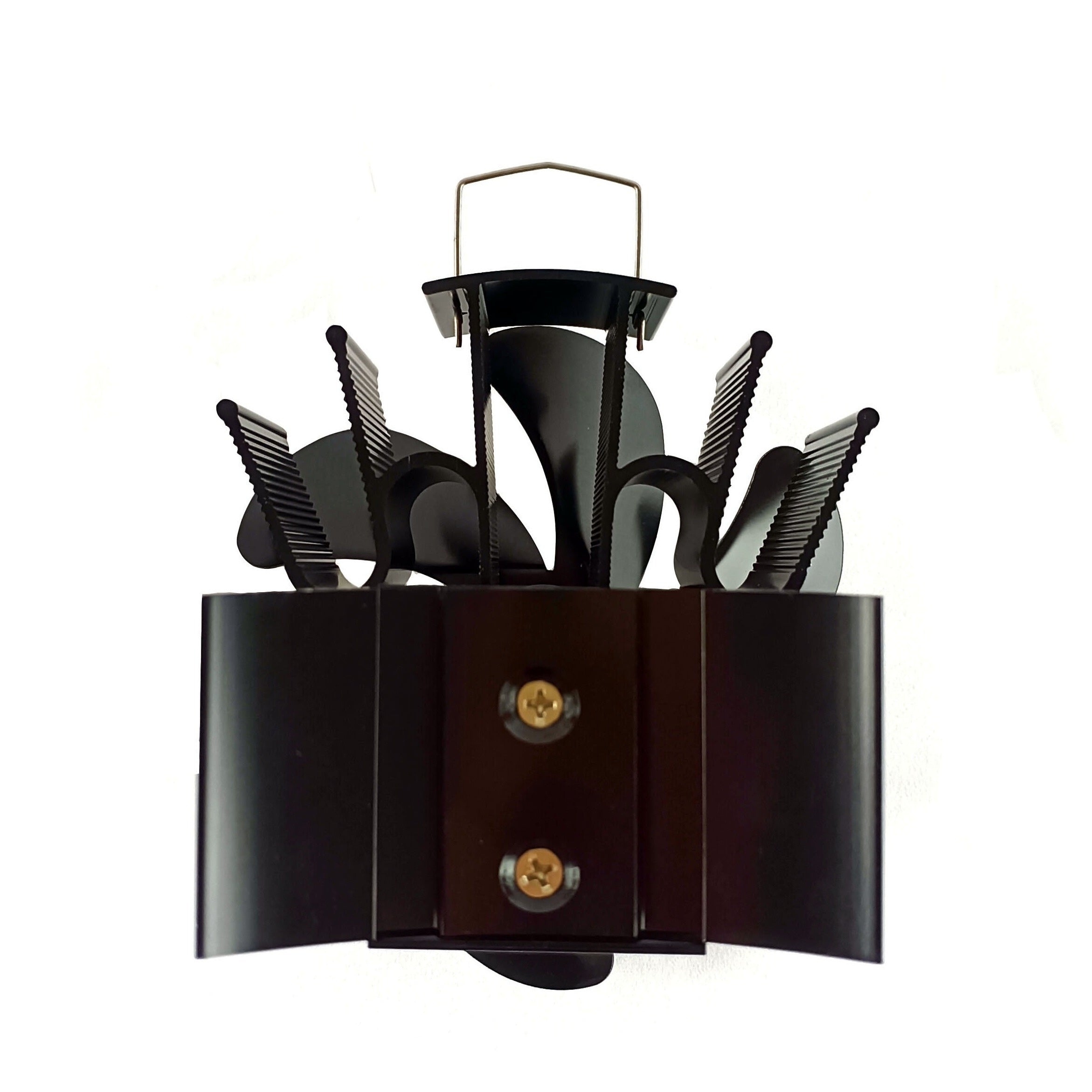 6-Blade Wall Mounted Fan Portable Indoor Outdoor Fireplace Chimney Use