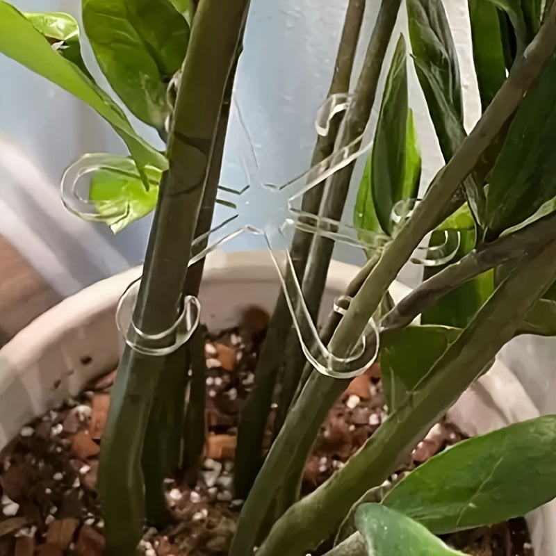 Green Plastic Plant Support Pole for Stability and Anti-Toppling in Hydroponic Systems