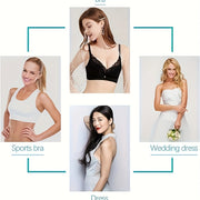 Three Pairs of Soft Thick Latex Bra Liners for Enhancing Breast Size and Comfort