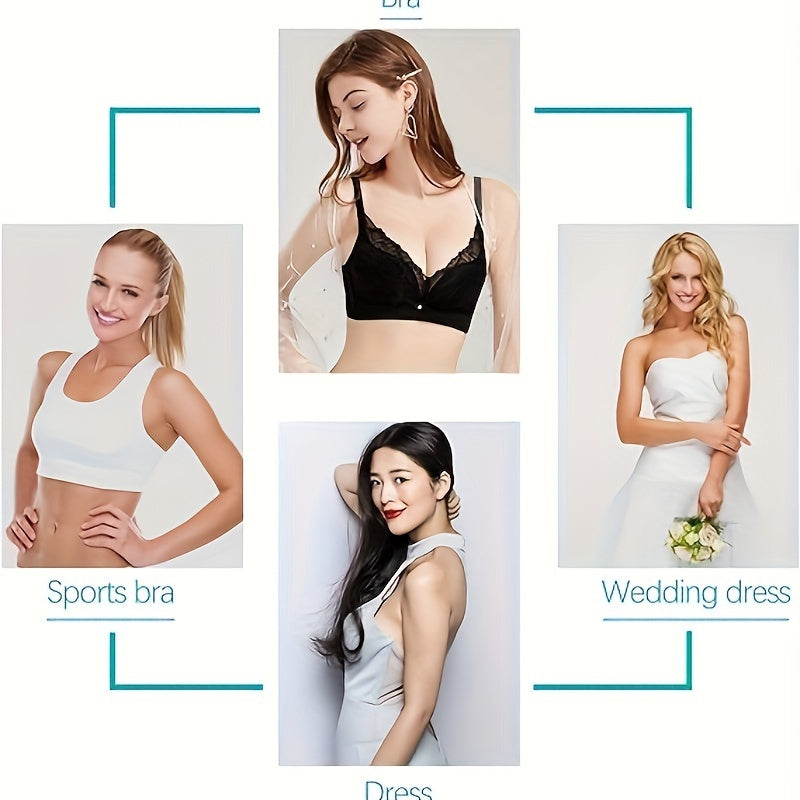 Three Pairs of Soft Thick Latex Bra Liners for Enhancing Breast Size and Comfort