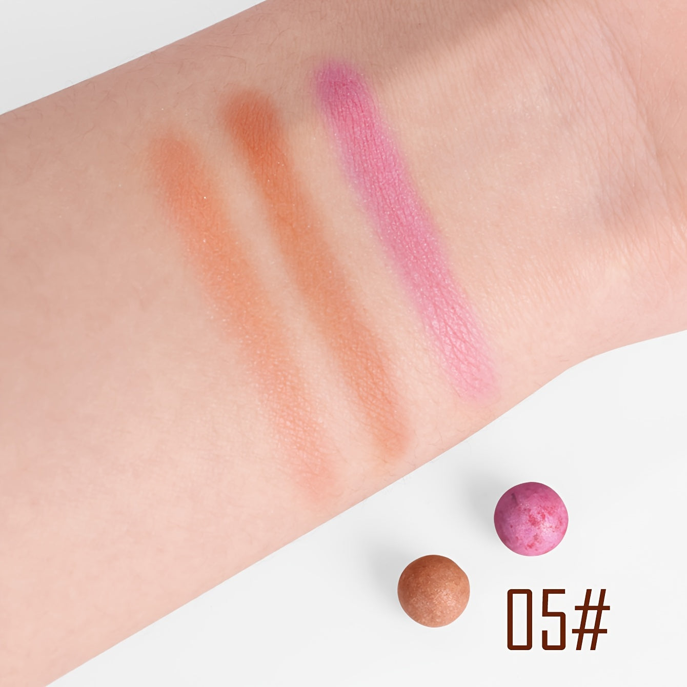 Женские пудровые румяна-жемчужины с мультиоттенками, водостойкие, натуральный финиш