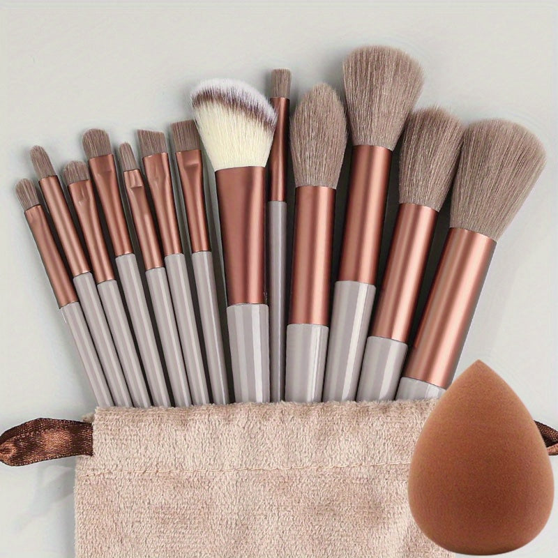 13pcs Soft Fluffy Makeup Brushes Set for Face Eye Blush Powder Foundation