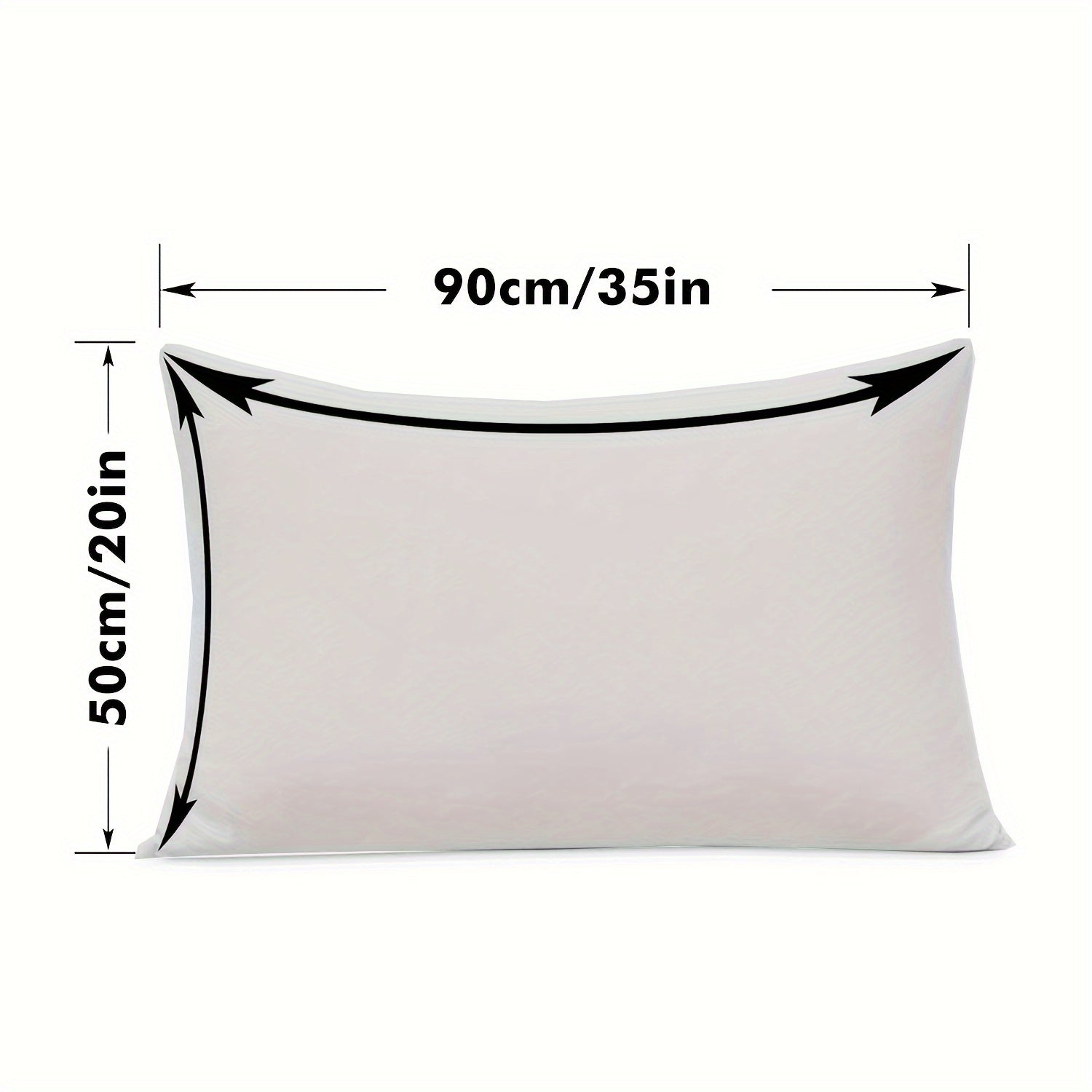 Waterproof Gray Pillowcase with Zipper Closure, Soft Breathable Polyester