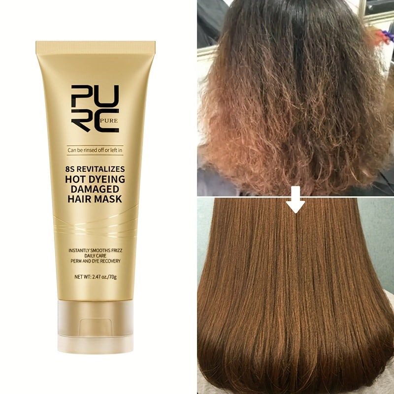 Intensive Hair Mask Keratin Smoothing Cream for Damaged Frizzy Hair