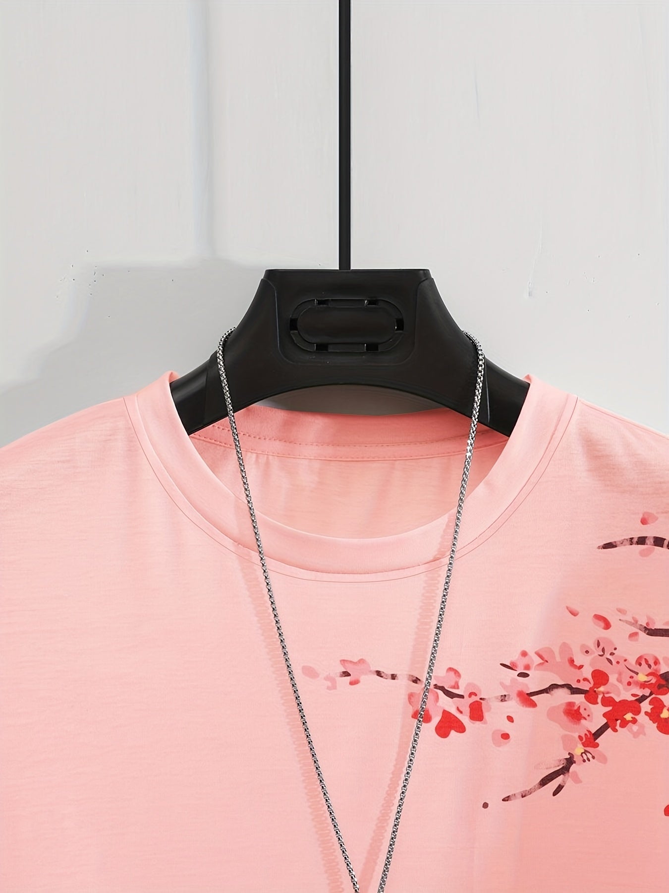 Camiseta casual para hombre con patrón de pintura de paisaje, talla grande, verano, poliéster, cuello redondo