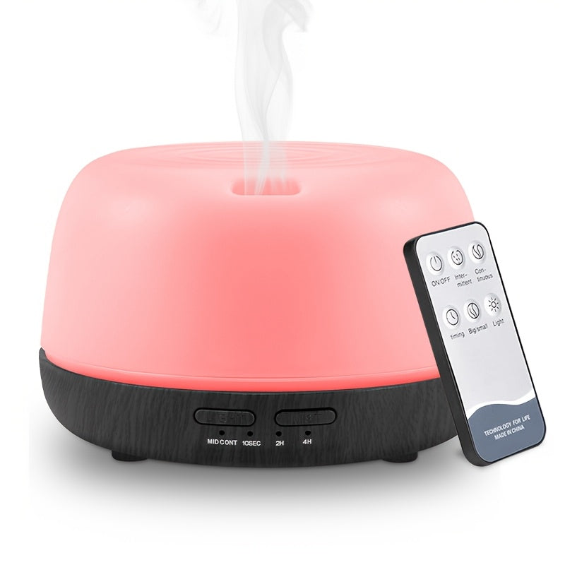 Ultrasonic Essential Oil Diffuser 300ml with Color Light Remote Control